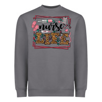 Storm Nurse life leopard frame Heavyweight Sweatshirt - LillyAllenDesigns