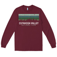 Burgundy Cuyahoga Valley National Park Ohio Gifts Oh Long Sleeve Tee - minhPixels