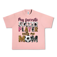 Salmon my favorite soccer player calls me mom Urban Heavy Tee - CowGirlArtShop