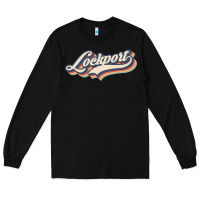 Black I Love Lockport City Usa Retro Vintage Long Sleeve Tee - minhPixels