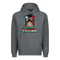 Rock proud latina messy bun mama Premium Hoodie - BundleAndBundleShop