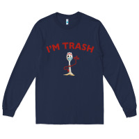 Navy i'm trash forky Long Sleeve Tee - minhPixels