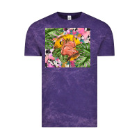 Cloud Purple flamingo with leopard Vintage Tee - TumblerDesignByShophia