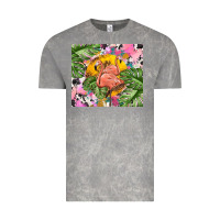 Cloud Rock flamingo with leopard Vintage Tee - TumblerDesignByShophia