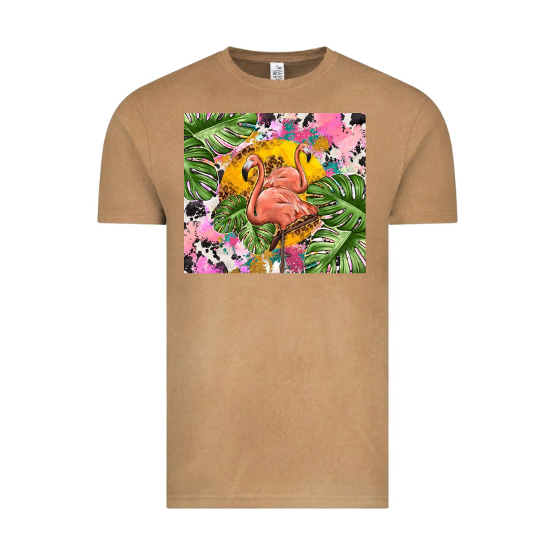 Flamingo With Leopard Vintage Tee by TumblerDesignByShophia | Teevron