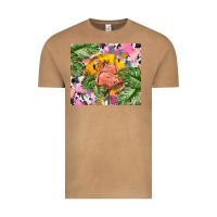 Vintage Camel flamingo with leopard Vintage Tee - TumblerDesignByShophia