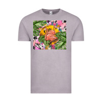 Vintage Zinc flamingo with leopard Vintage Tee - TumblerDesignByShophia