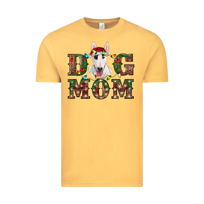 Christmas Dog Mom Bull Terrier Vintage Tee by RanaPortraitStore | Teevron
