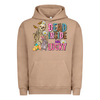 Pigment Burro easter dead inside but lucky  with skeleton Urban Hoodie - AdoDesignShop