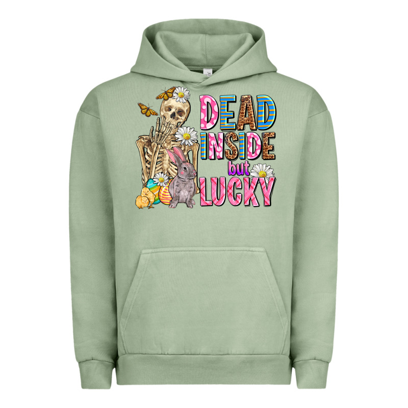 Easter Dead Inside But Lucky  With Skeleton Urban Hoodie by AdoDesignShop | Teevron