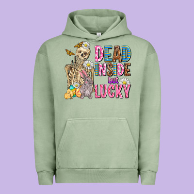 Easter Dead Inside But Lucky  With Skeleton Urban Hoodie Designed By Adodesignshop