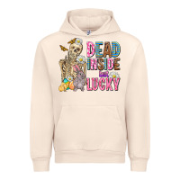 Sandshell easter dead inside but lucky  with skeleton Urban Hoodie - AdoDesignShop