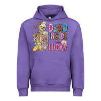 Tulip easter dead inside but lucky  with skeleton Urban Hoodie - AdoDesignShop