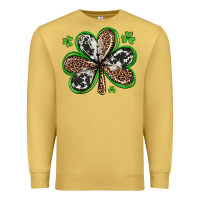 Antique Gold western st patricks day shamrocks Premium Sweatshirt - Artiststas