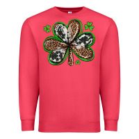 Cardinal western st patricks day shamrocks Premium Sweatshirt - Artiststas