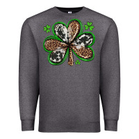 Charcoal Heather western st patricks day shamrocks Premium Sweatshirt - Artiststas