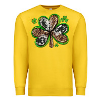 Western St Patricks Day Shamrocks Premium Sweatshirt | Teevron