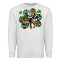 Oatmeal Heather western st patricks day shamrocks Premium Sweatshirt - Artiststas