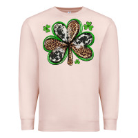 Pale Pink western st patricks day shamrocks Premium Sweatshirt - Artiststas