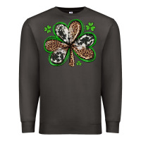 Smoke western st patricks day shamrocks Premium Sweatshirt - Artiststas