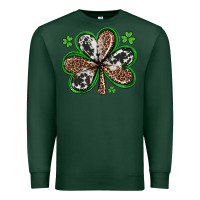 Sports Green western st patricks day shamrocks Premium Sweatshirt - Artiststas