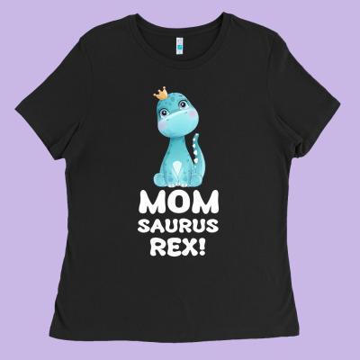Mommy Saurus Rex Mom Mom Gift Dino Ladies Tee Designed By Bettercallsaul