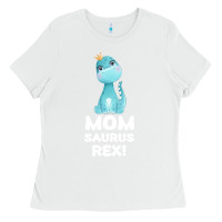 White Mommy Saurus Rex Mom Mom Gift Dino Ladies Tee - Bettercallsaul