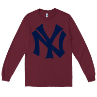 Burgundy the new york Long Sleeve Tee - minhPixels