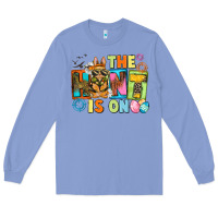 Colony Blue The hunt is on Easter Day Long Sleeve Tee - CowGirlArtShop