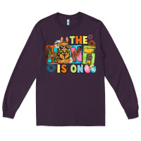Plum The hunt is on Easter Day Long Sleeve Tee - CowGirlArtShop