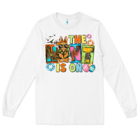 White The hunt is on Easter Day Long Sleeve Tee - CowGirlArtShop