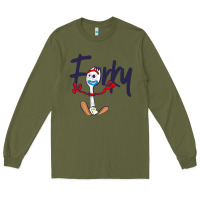 Army Green forky Long Sleeve Tee - minhPixels