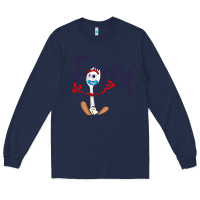 Navy forky Long Sleeve Tee - minhPixels