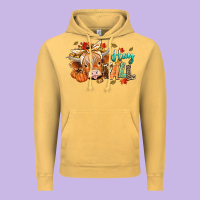 Hay Fall Vintage Hoodie Designed By Cowgirlartshop