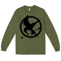 Army Green hunger games spiral movie Long Sleeve Tee - minhPixels