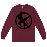 Burgundy hunger games spiral movie Long Sleeve Tee - minhPixels
