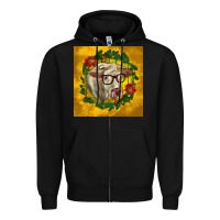 Christmas Charolais Cow Face Zipper Hoodie | Teevron
