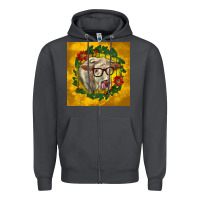 Smoke christmas charolais cow face Zipper Hoodie - LillyAllenDesigns