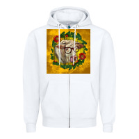 White christmas charolais cow face Zipper Hoodie - LillyAllenDesigns