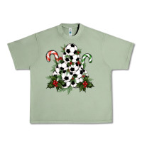 Oil Green Lightning Soccer Christmas Tree Urban Heavy Tee - RanaPortraitStore