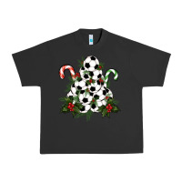 Pigment Black Lightning Soccer Christmas Tree Urban Heavy Tee - RanaPortraitStore