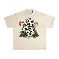 Sandshell Lightning Soccer Christmas Tree Urban Heavy Tee - RanaPortraitStore