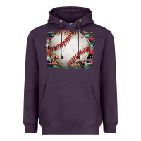 Plum sports baseball background Heavyweight Hoodie - Artiststas