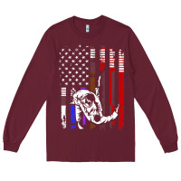 Burgundy b.ra.zi.li.an j.i.u jit.su stars & stripes rank b.j flag shirt Long Sleeve Tee - minhPixels