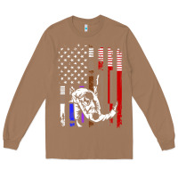 Toasted Coconut b.ra.zi.li.an j.i.u jit.su stars & stripes rank b.j flag shirt Long Sleeve Tee - minhPixels