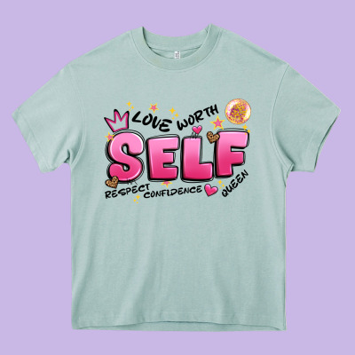 Self Love Heavy Core Tee Designed By Artiststas