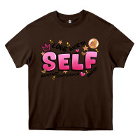 Chocolate Brown self love Heavy Core Tee - Artiststas