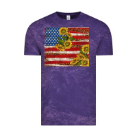 Cloud Purple American flag sunflowers with leopard Vintage Tee - TumblerDesignByShophia