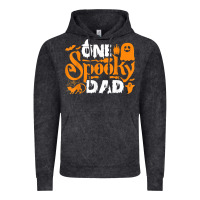 Vintage Black one spooky dad funny cat boo dad halloween costume design t shirt Vintage Hoodie - minhPixels