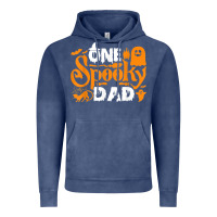 Vintage Denim one spooky dad funny cat boo dad halloween costume design t shirt Vintage Hoodie - minhPixels